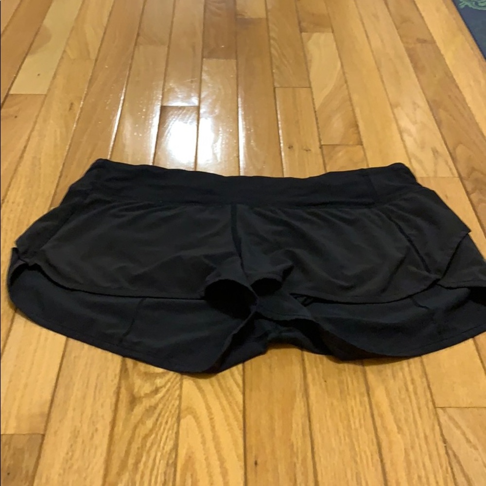 lululemon athletica Black Speed Up Women's Athletic Running Shorts